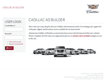 Tablet Screenshot of cadillacadbuilder.com